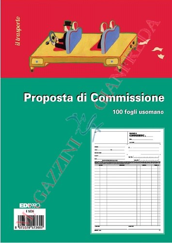 BLOCCO PROPOSTE COMMISSIONI 100 FOGLI USOMANO F.TO 22X30 E5236